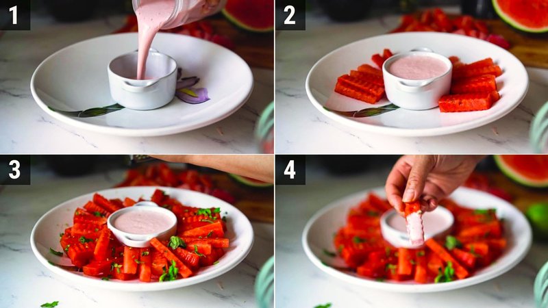 Image of the recipe cooking step-3-1 for Watermelon Fries