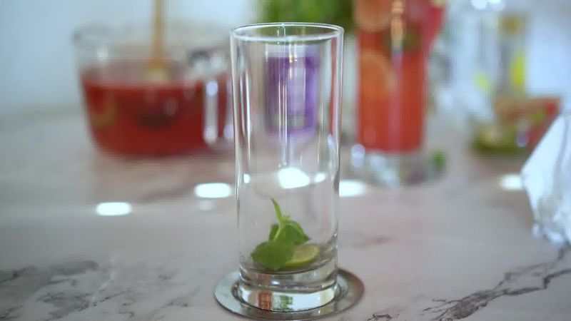 Image of the recipe cooking step-1-10 for Watermelon Mojito