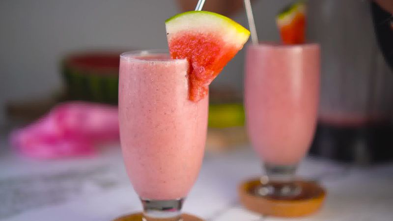 Image of the recipe cooking step-1-6 for Watermelon Smoothie