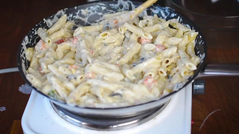 Image of the recipe cooking step-4-4 for White Sauce Pasta Recipe (Béchamel Sauce Pasta)