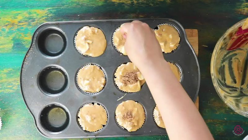 Image of the recipe cooking step-2-3 for Whole Wheat Peach Muffins