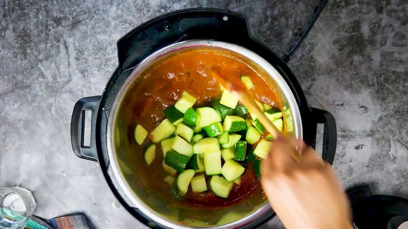 Image of the recipe cooking step-1-16 for Zucchini Tofu Curry (Instant Pot + Stovetop)
