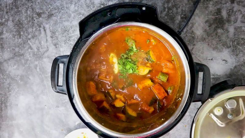 Image of the recipe cooking step-1-19 for Zucchini Tofu Curry (Instant Pot + Stovetop)