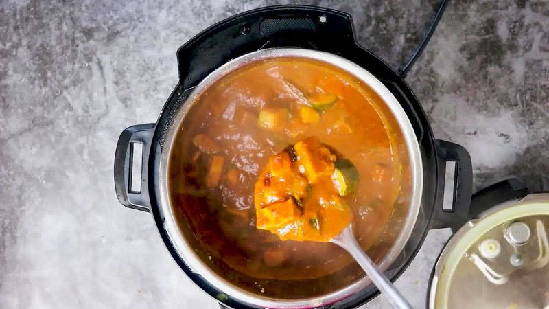 Image of the recipe cooking step-1-20 for Zucchini Tofu Curry (Instant Pot + Stovetop)