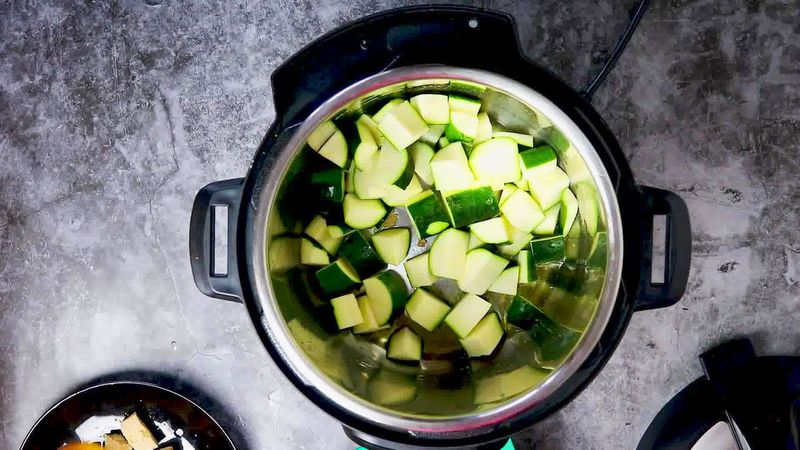 Image of the recipe cooking step-1-5 for Zucchini Tofu Curry (Instant Pot + Stovetop)