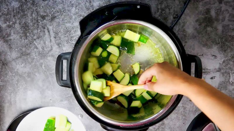 Image of the recipe cooking step-1-6 for Zucchini Tofu Curry (Instant Pot + Stovetop)