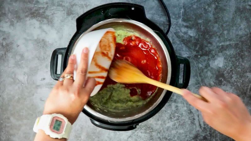 Image of the recipe cooking step-1-9 for Zucchini Tofu Curry (Instant Pot + Stovetop)