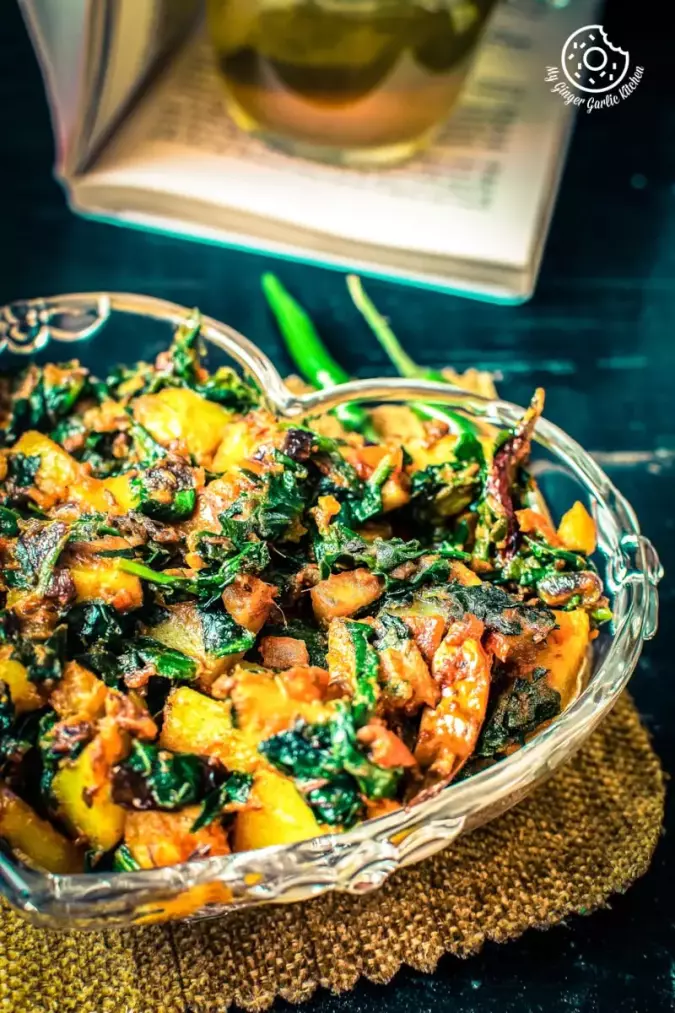 Aloo Palak - Spinach Potato Stir Fry