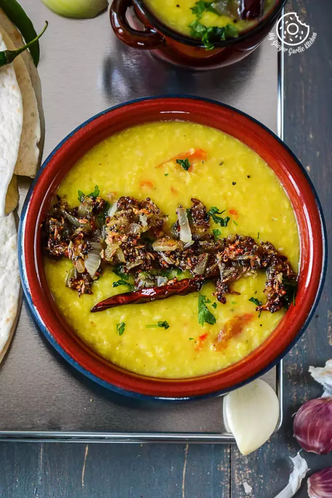 Cardamom Moong Dal Tadka – Tempered Yellow Lentils Soup