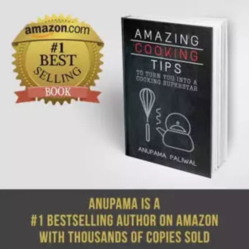 Amazon Number 1 Bestselling Book by Anupama Paliwal | mygingergarlickitchen.com @anupama_dreams
